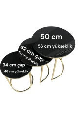 C ZİGON TEMPERLİ CAM SİYAH CAM GOLD KAPLAMA - 6