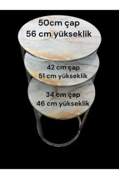 C ZİGON TEMPERLİ CAM SARI MERMER DESENLİ - 5
