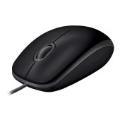 Logitech Siyah Silent (Sessiz) Kablolu Optik USB Mouse thumbnail 1