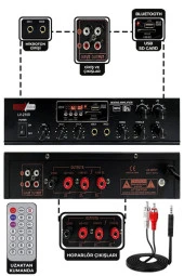 Lastvoice Large Paket-5 Hoparlör ve Anfi Anons Ses Sistemi Seti - 2