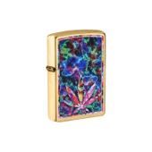 Zippo Çakmak 49398 Leaf Design - 1