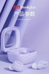 Lenovo XT62 kulaklık Bluetooth 5.3 kablosuz kulakiçi kulaklık HD çağrı Purple thumbnail 3