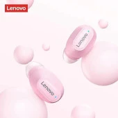 Lenovo XT62 kulaklık Bluetooth 5.3 kablosuz kulakiçi kulaklık HD çağrı Pembe thumbnail 2