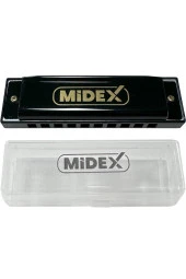 Midex HN-10BK Siyah Örf Aletleri 10 Delikli Mızıka - 1