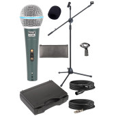 Lastvoice Lv-680ST Ayaklı Kablolu Dinamik Mikrofon (Stand Cüzdan Çift Kablo Sünger Tutacak) - 1