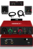 Midex Special Paket-1 Stüdyo Ekipmanları Ses Kartı CX1 Mikrofon Kulaklık Stand thumbnail 3