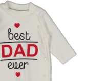 uğurböceğiçocuk Best Dad Ever Baskılı Bebek Tulum 230 - 5