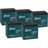 ORBUS 12V 24AH 5'Lİ ELEKTRİKLİ BİSİKLET AKÜSÜ - 1