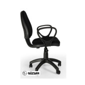 GÜZSAN Siyah Tekerlekli Döner Bilgisayar Çalışma Koltuğu Sandalyesi - 2