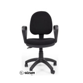 GÜZSAN Siyah Tekerlekli Döner Bilgisayar Çalışma Koltuğu Sandalyesi - 3