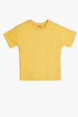 Koton Erkek Bebek Basic Tişört Kısa Kollu Cep Detaylı Pamuklu - 1