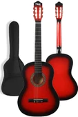 Midex CG-270RD Kırmızı Renk Klasik Gitar 4/4 Yetişkin Boy Sap Ayarlı Full Set thumbnail 2