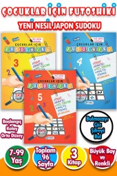 Çocuklar İçin Zeka & Dikkat Güçlendiren FUTOSHİKİ 3'lü Set - Yeni Nesil JAPON SUDOKU 7-99 Yaş - 1