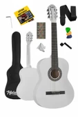 Midex CG-270WH Beyaz Renk Klasik Gitar 4/4 Yetişkin Boy Sap Ayarlı Full Set thumbnail 1