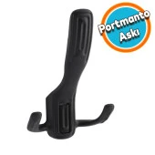 Portmanto Vestiyer Duvar Dolap Elbise Askısı Mat Siyah Mobilya Metal Kapı Askılığı Aparatı thumbnail 1