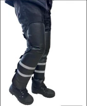 Bike Sky Diz & Bacak Koruma Deri Reflektörlü Yağmur & Rüzgar & Soğuğa Karşı bike sky (( MOTOSİKLET SIRT DAYAMA HEDİYELİ )) - 5