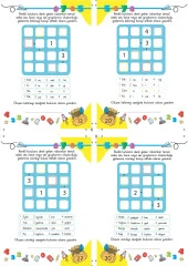 Çocuklar İçin Zeka & Dikkat Güçlendiren FUTOSHİKİ Kolay Seviye-Yeni Nesil JAPON SUDOKU 7-99 Yaş - 3