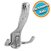 Metal Vestiyer Duvar Dolap Elbise Askısı Krom Mobilya Kapı Askılığı Portmanto Askı  Aparatı Askı - 1