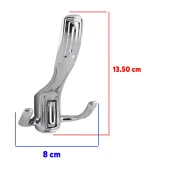 Metal Vestiyer Duvar Dolap Elbise Askısı Krom Mobilya Kapı Askılığı Portmanto Askı  Aparatı Askı - 2