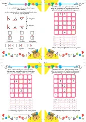 Çocuklar İçin Zeka & Dikkat Güçlendiren FUTOSHİKİ Orta Düzey Yeni Nesil JAPON SUDOKU 7-99 Yaş - 3