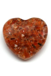 Akik Taşından Orgonit Kalp thumbnail 1