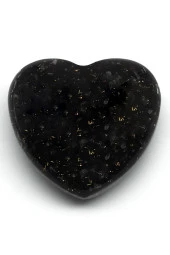 Turmalin Taşından Orgonit Kalp thumbnail 1