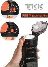 Vagonlife TKK T-1008 Siyah 500ml Desenli Su Matarası - 3