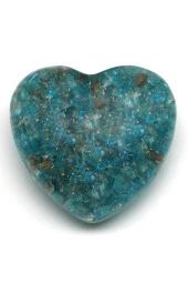 Apatit Taşından Orgonit Kalp thumbnail 1