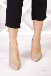 Erkan Saçmacı Victoria Ten Saten Jatqılı Abiye Stiletto thumbnail 3