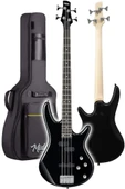 Midex MBG-400BK Üst Segment Profesyonel Bas Gitar 4 Telli (Softcase Gigbag ve kablo Dahil) thumbnail 3