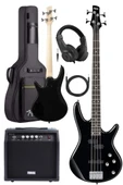 Midex MBG-400BK-20AMP 4 Telli Bas Gitar ve 20W Amfi Gigbag Kulaklık Full Set thumbnail 1