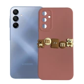 Samsung Galaxy A15 Kılıf 3D M Bear Kamera Korumalı Silikon Kapak - 8