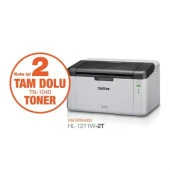 BROTHER HL-1211W-2T MONO LAZER USB/WIFI A4 YAZICI 2 TAM DOLU TONERLİ - 1