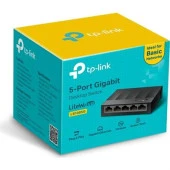 TP-LINK LS1005G 5 PORT 10/100/1000 YONETILEMEZ DESKTOP SWITCH PLASTİK KASA - 2