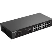 RUIJIE REYEE RG-ES116G 16 PORT 10/100/1000 YONETILEMEZ DESKTOP SWITCH METAL KASA - 1