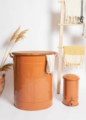 The Mia Prizma Çöp Kovası Banyo Terracota 5 Lt - 3