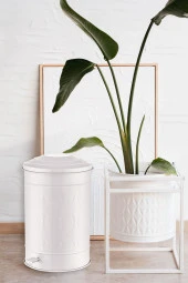 The Mia Prizma Çöp Kovası Mutfak Beyaz 37 Lt thumbnail 2