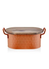 The Mia Prizma Ekmek Saklama Kabı Terracota 40x22x18 cm - 1