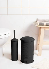 The Mia Prizma Çöp Kovası Banyo Siyah 5 Lt - 2