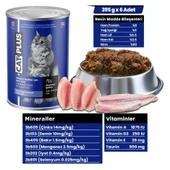 CatPlus Pate İçinde Et Parçacıklı Okyanus Balıklı Yetişkin Kedi Konserve Yaş Mama 395 Gr x 6 Adet - 1