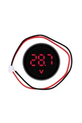 Voltmetre DC 4-100V Led Dijital Ekran Dairesel - Kırmızı - 3