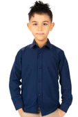 Düz Renk Erkek Çocuk Gömlek MNK0575 - 5