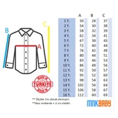 Düz Renk Erkek Çocuk Gömlek MNK0575 - 6