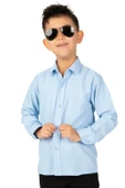 Düz Renk Erkek Çocuk Gömlek MNK0575 - 2