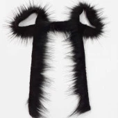 Kürk Şerit ( 1.5 Metre ) Siyah - 1