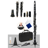 Midex Bns-4000 Pak Sol Klarnet 4 Yüzüklü Standlı Full Set - 1