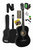 Midex CG-270BK Siyah Klasik Gitar 4/4 Yetişkin Boy Sap Ayarlı Full Set thumbnail 1