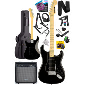 Midex RPH-40BK-35AMP Full Black 35W BT Amfili Elektro Gitar Seti HSH Manyetik Maple Klavye - 2