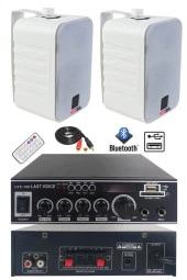 Lastvoice Ekonomi Wall Paket-2W Anfi ve Duvar Hoparlörü Seti (1 ANFİ + 2 HOPARLÖR) - 1