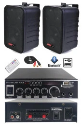 Lastvoice Ekonomi Wall Paket-2B Anfi ve Duvar Hoparlörü Seti (1 ANFİ + 2 HOPARLÖR) - 1